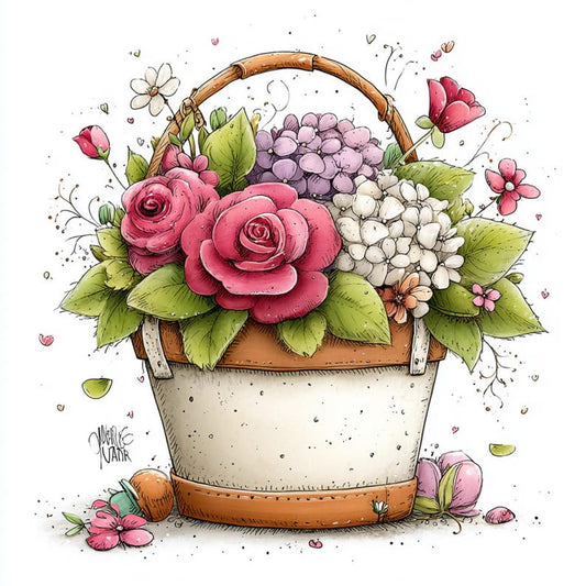 30 JPG Watercolor Spring Florals Clipart – Cute Cottagecore Flower Illustrations JPG Set | Commercial Use