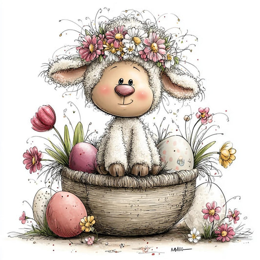 Wooden necklace, eco-friendly, handmade, personalized: 36 JPG Whimsical Easter Clipart